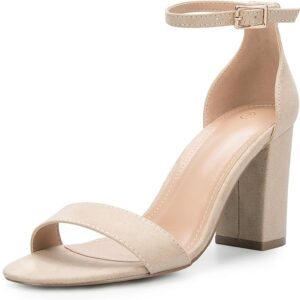 COASIS Women's Chunky Block Heels Open Toe Ankle